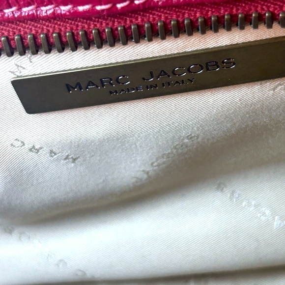 Vtg Marc by Marc Jacobs Leather Ruby Red Satchel - Handbag Retail $358 - Picture 7 of 7